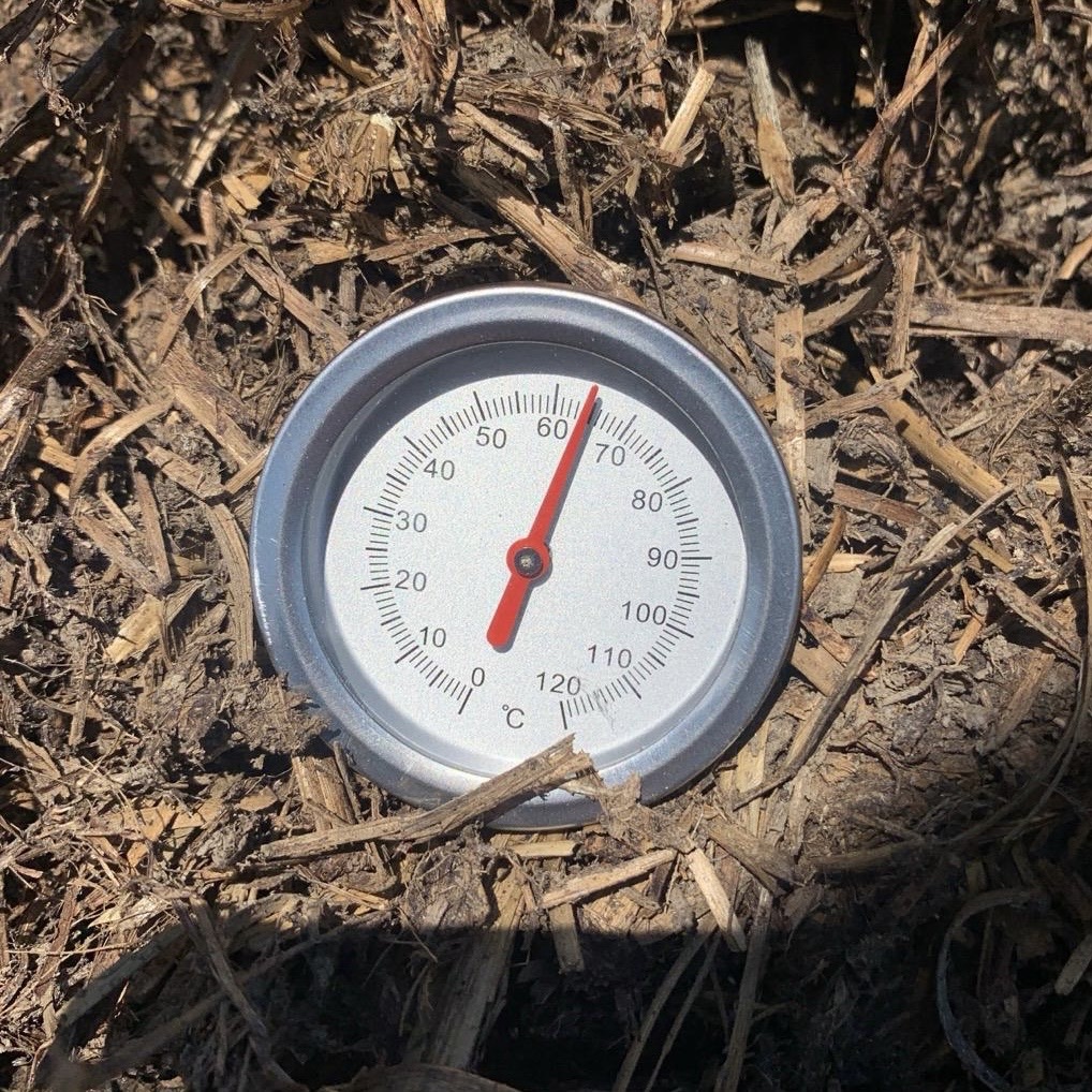 Komposzt hőmérő 65 Celsius fok körül